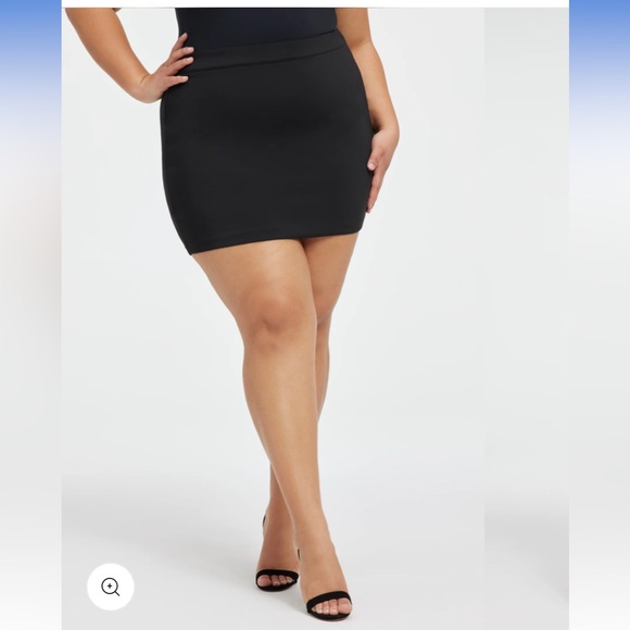 “Good American” brown (coco) scuba mini skirt; size 4/27; NWT - Picture 7 of 16